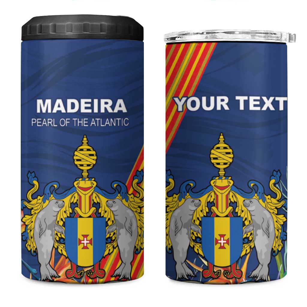 Personalized Madeira 4 in 1 Can Cooler Tumbler Das Ilhas as Mais Belas e Livres