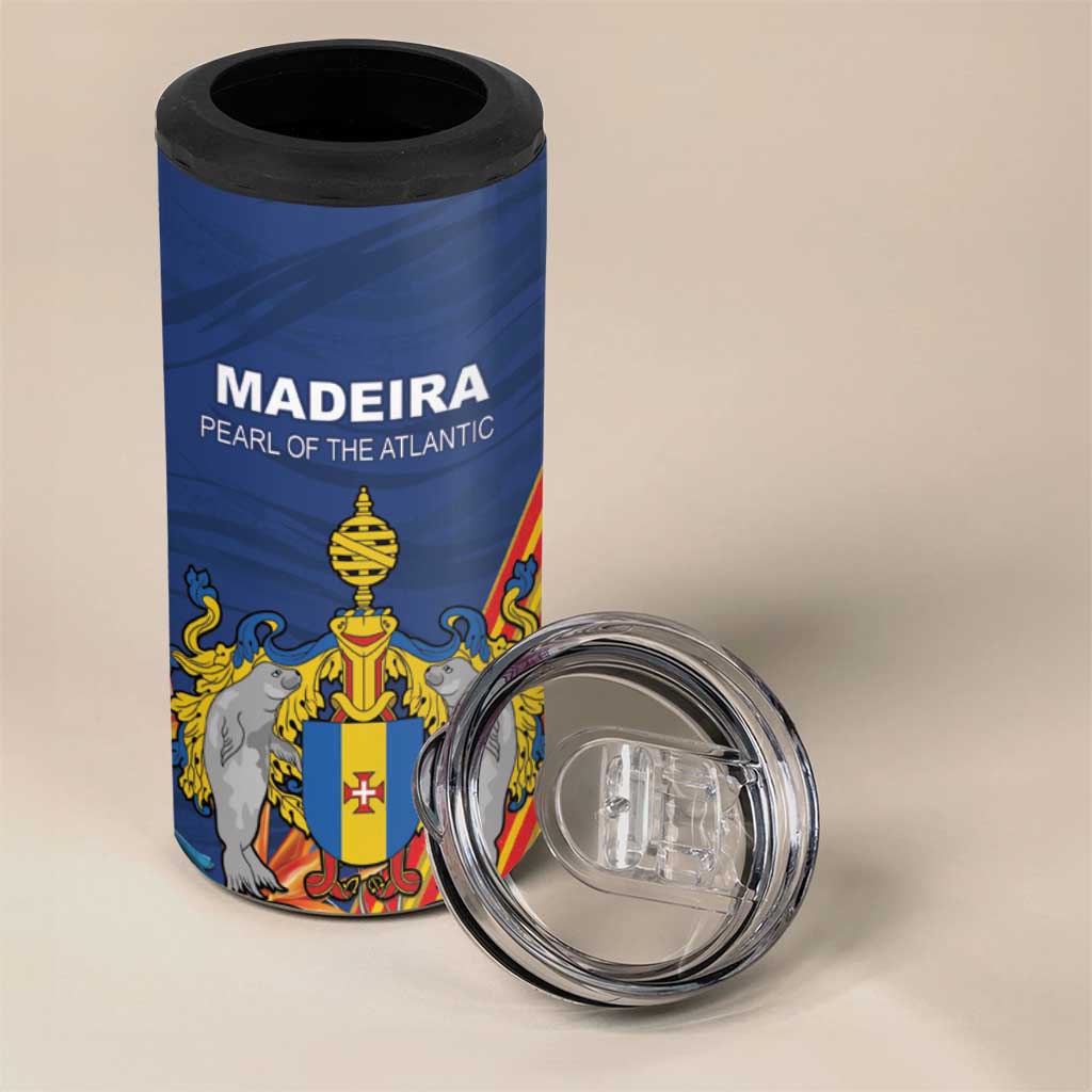 Personalized Madeira 4 in 1 Can Cooler Tumbler Das Ilhas as Mais Belas e Livres