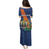 Personalized Madeira Family Matching Puletasi and Hawaiian Shirt Das Ilhas as Mais Belas e Livres