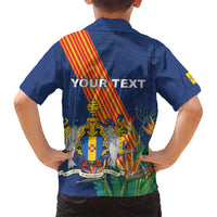 Personalized Madeira Family Matching Short Sleeve Bodycon Dress and Hawaiian Shirt Das Ilhas as Mais Belas e Livres