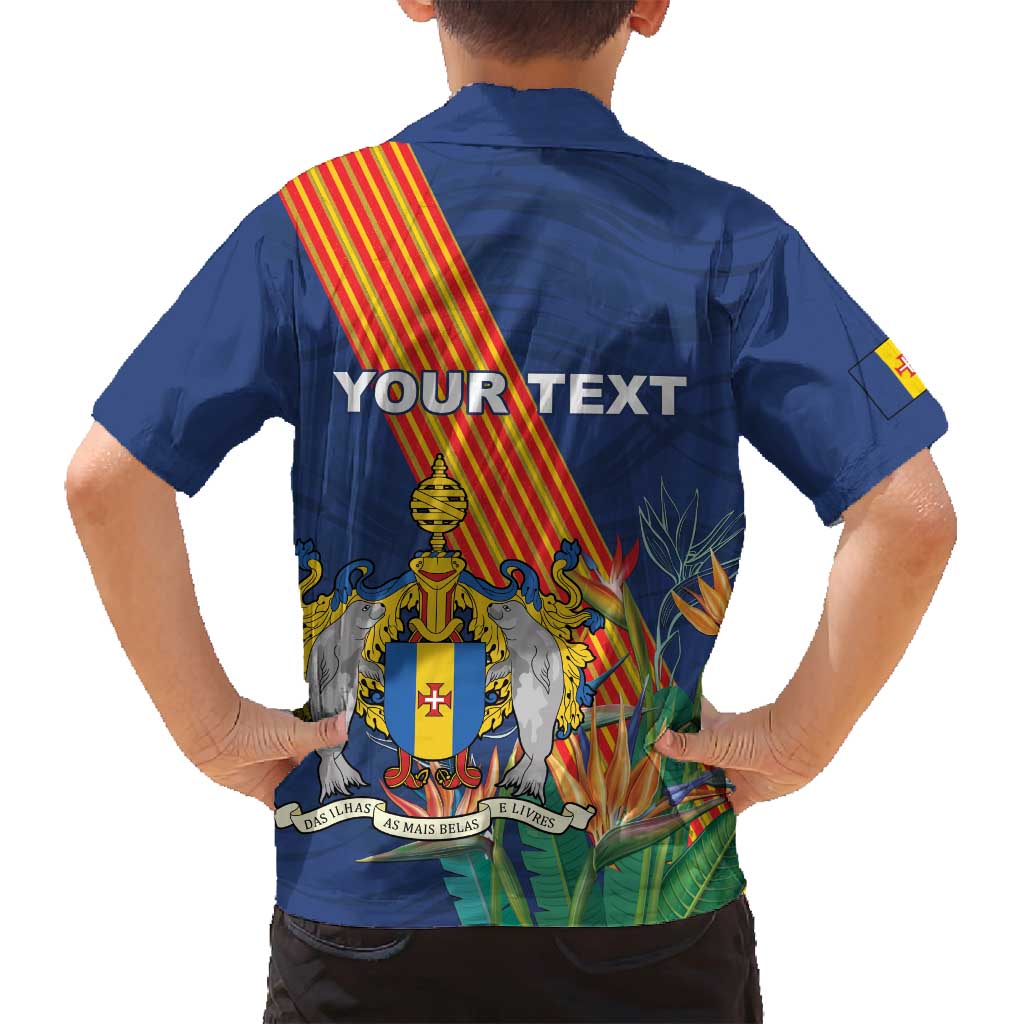 Personalized Madeira Family Matching Summer Maxi Dress and Hawaiian Shirt Das Ilhas as Mais Belas e Livres