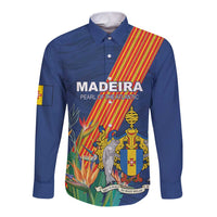 Personalized Madeira Long Sleeve Button Shirt Das Ilhas as Mais Belas e Livres