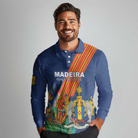 Personalized Madeira Long Sleeve Polo Shirt Das Ilhas as Mais Belas e Livres