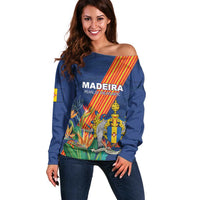 Personalized Madeira Off Shoulder Sweater Das Ilhas as Mais Belas e Livres