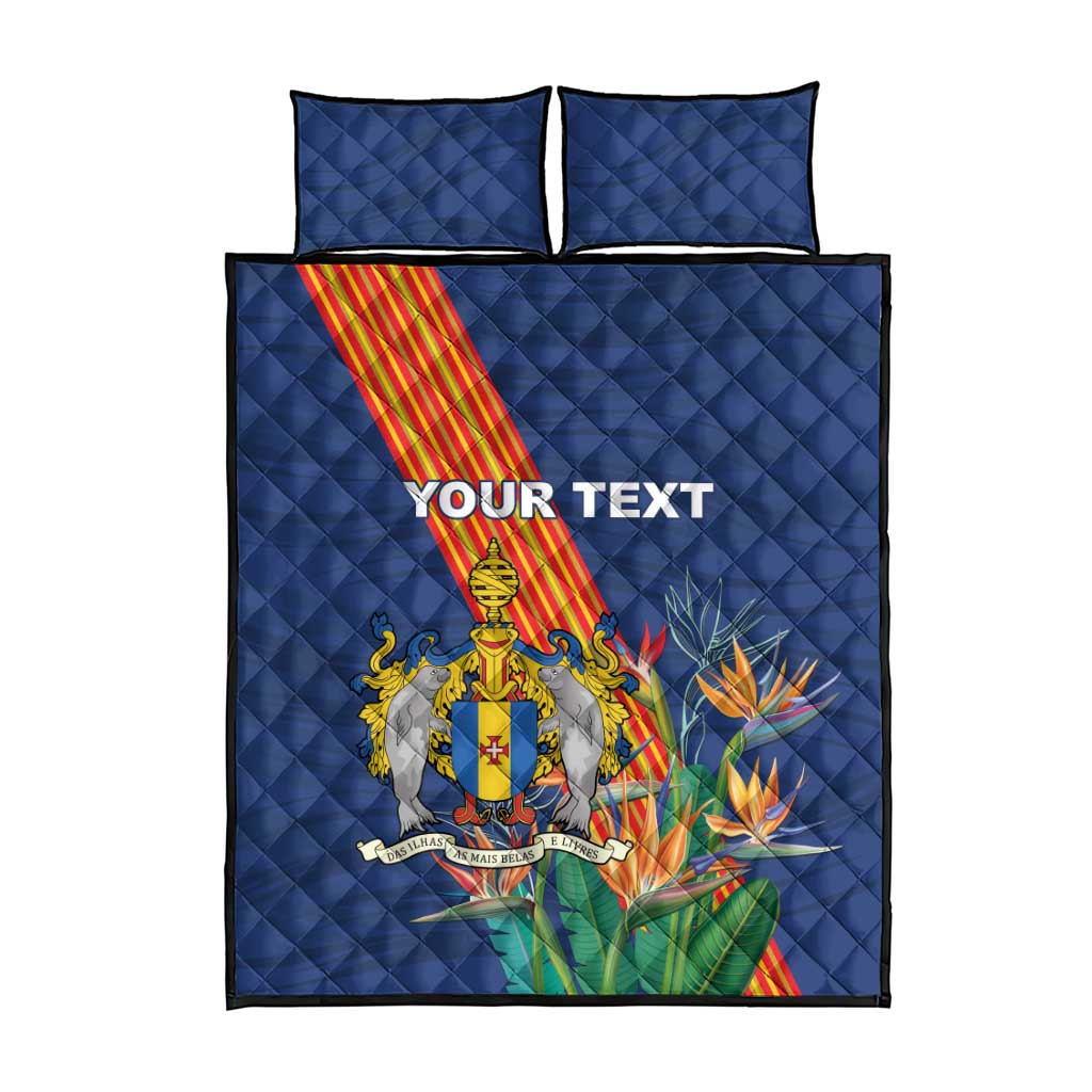 Personalized Madeira Quilt Bed Set Das Ilhas as Mais Belas e Livres