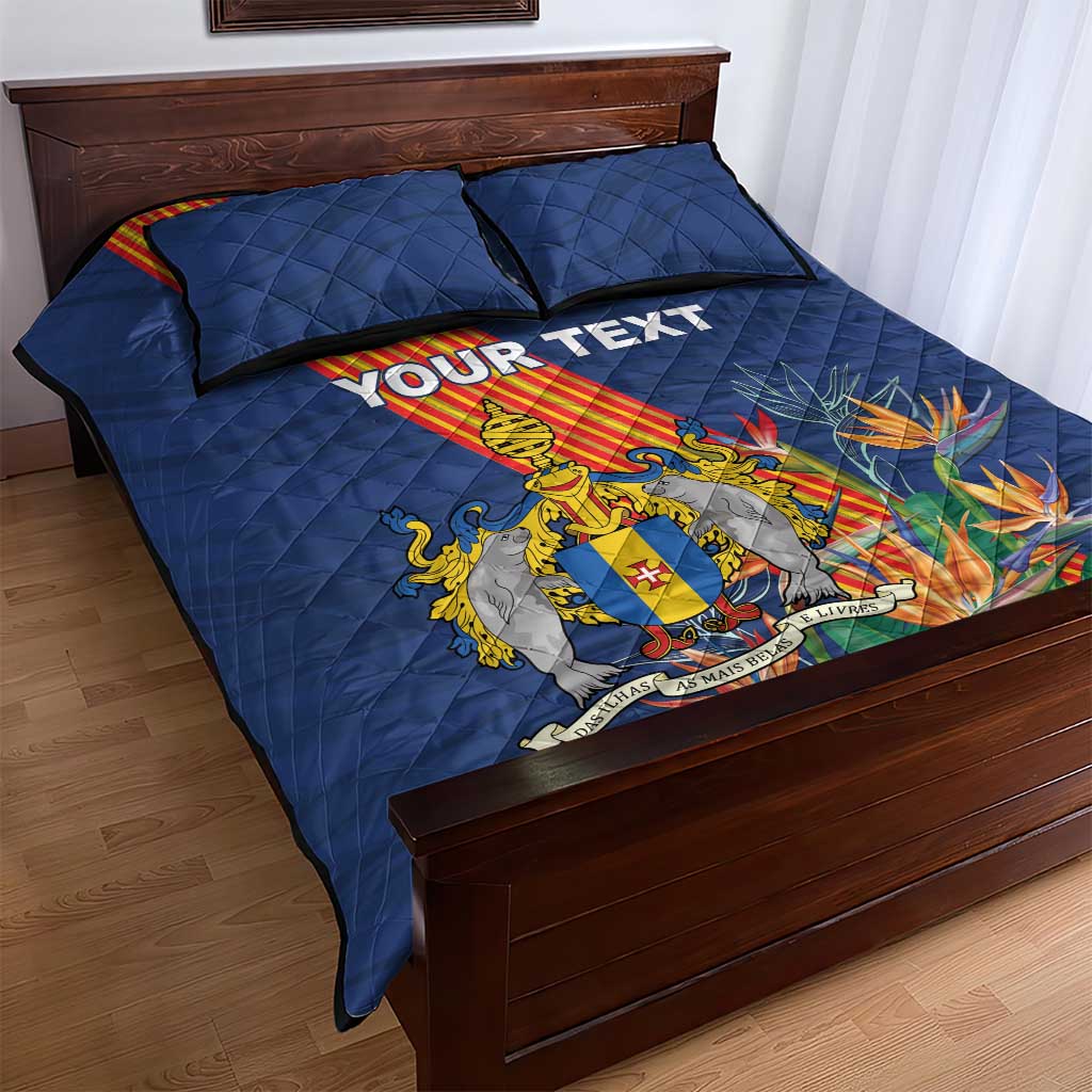 Personalized Madeira Quilt Bed Set Das Ilhas as Mais Belas e Livres