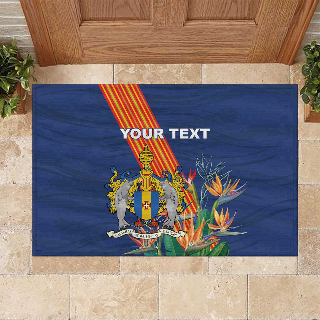 Personalized Madeira Rubber Doormat Das Ilhas as Mais Belas e Livres
