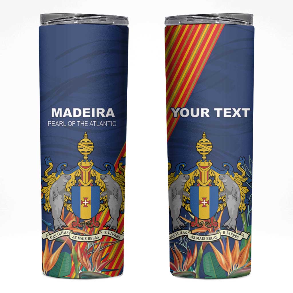 Personalized Madeira Skinny Tumbler Das Ilhas as Mais Belas e Livres