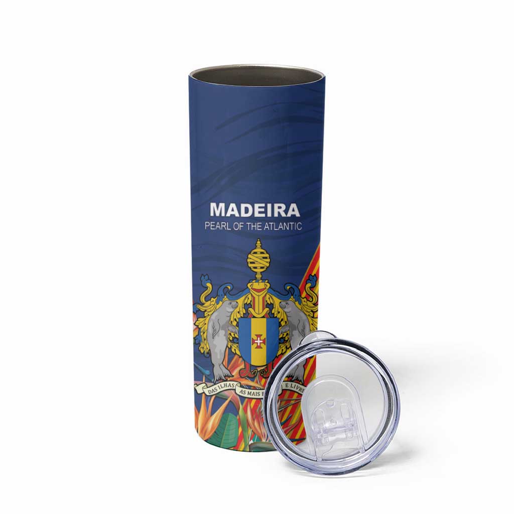 Personalized Madeira Skinny Tumbler Das Ilhas as Mais Belas e Livres