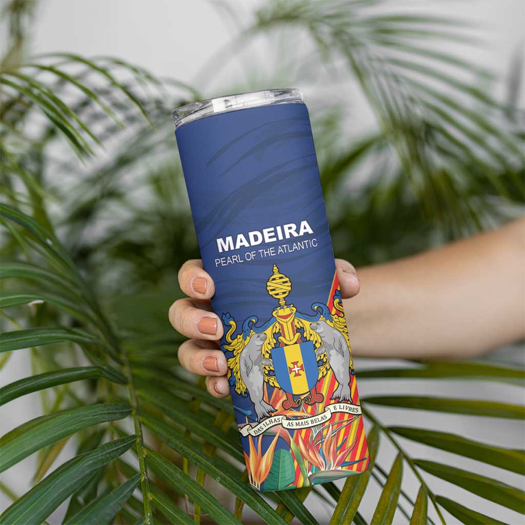 Personalized Madeira Skinny Tumbler Das Ilhas as Mais Belas e Livres