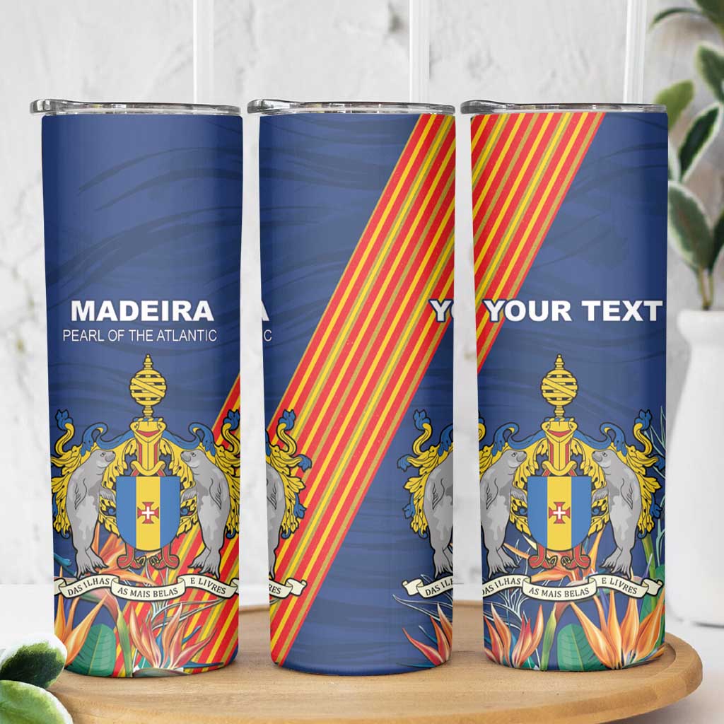 Personalized Madeira Skinny Tumbler Das Ilhas as Mais Belas e Livres