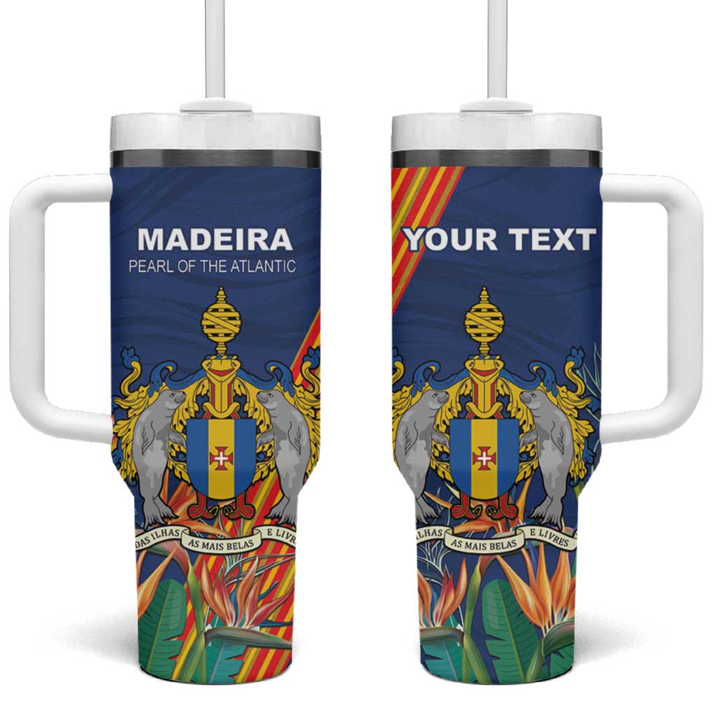 Personalized Madeira Tumbler With Handle Das Ilhas as Mais Belas e Livres