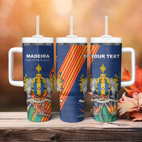 Personalized Madeira Tumbler With Handle Das Ilhas as Mais Belas e Livres