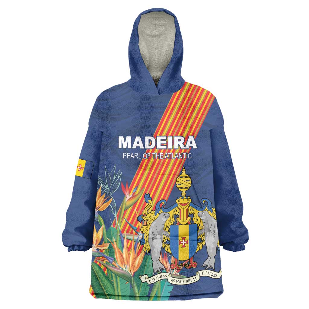 Personalized Madeira Wearable Blanket Hoodie Das Ilhas as Mais Belas e Livres