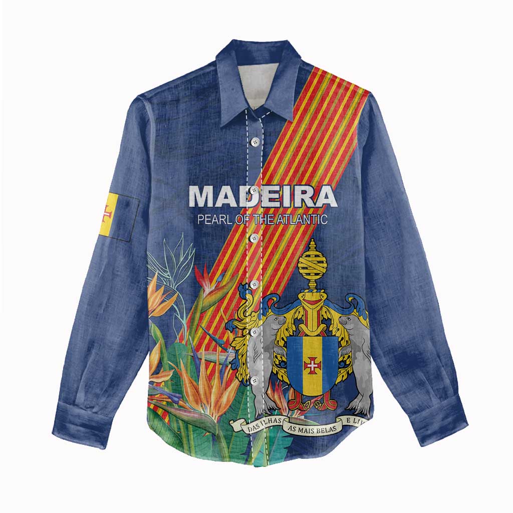 Personalized Madeira Women Casual Shirt Das Ilhas as Mais Belas e Livres