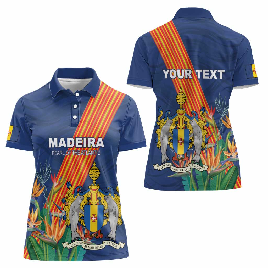 Personalized Madeira Women Polo Shirt Das Ilhas as Mais Belas e Livres