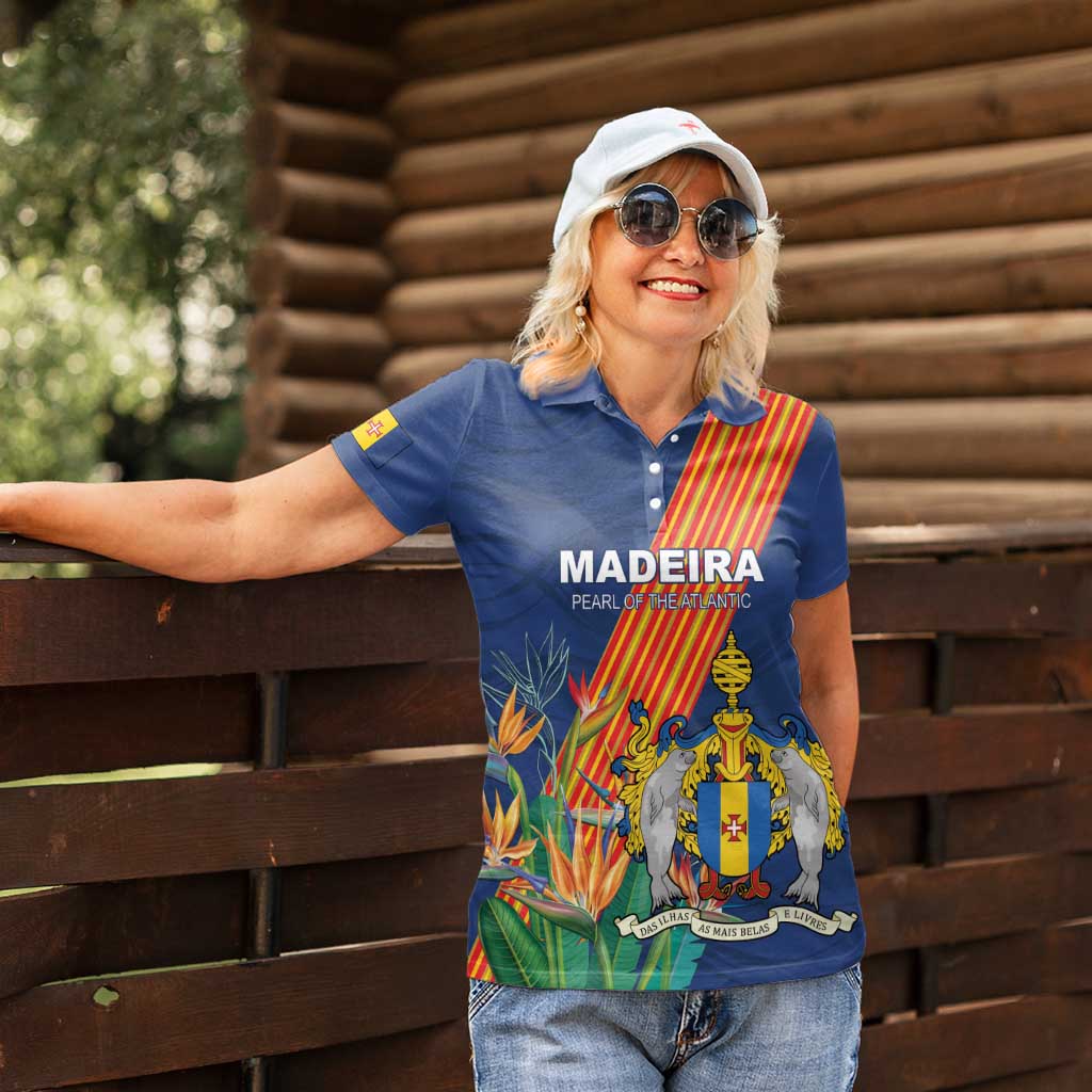 Personalized Madeira Women Polo Shirt Das Ilhas as Mais Belas e Livres