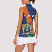 Personalized Madeira Women Sleeveless Polo Shirt Das Ilhas as Mais Belas e Livres