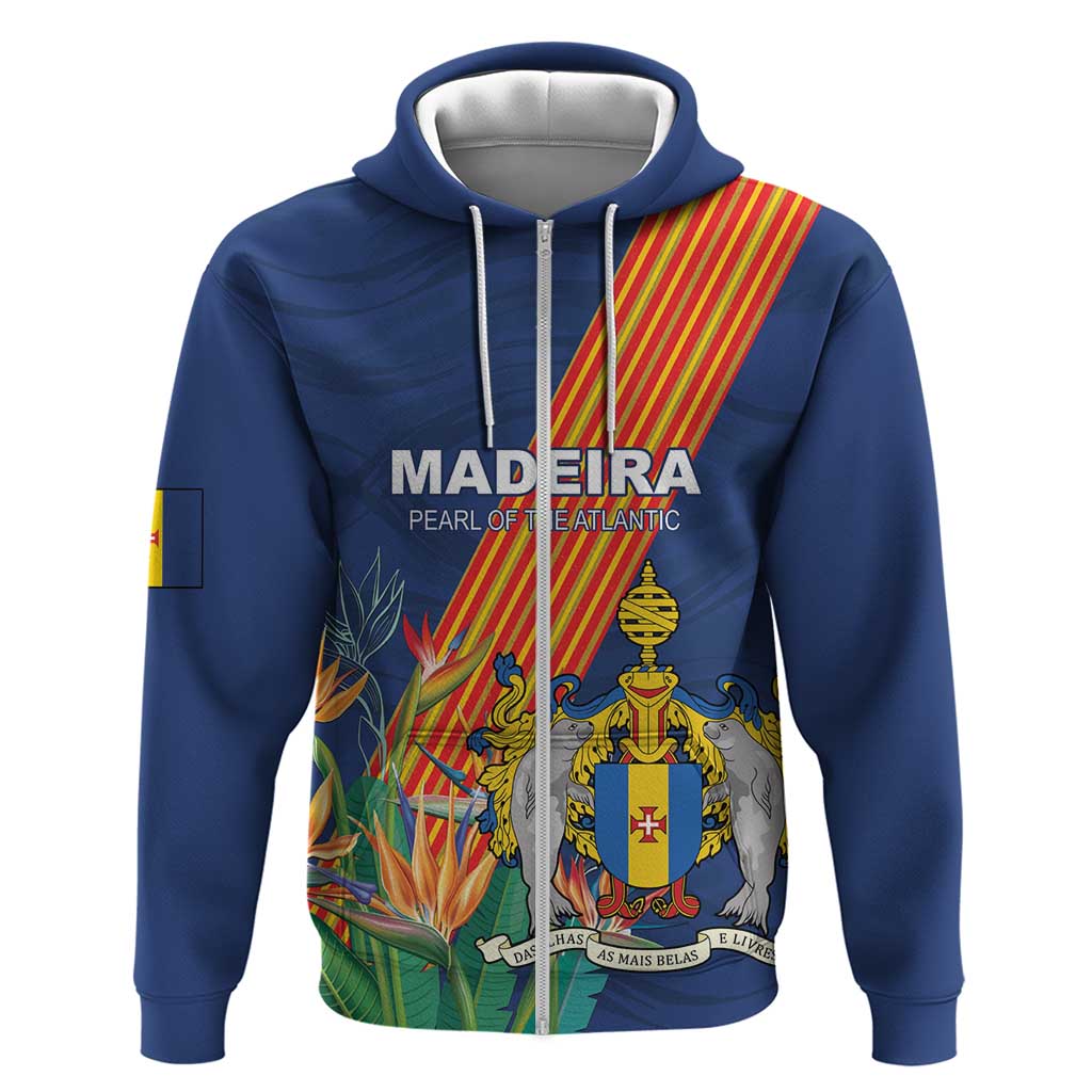 Personalized Madeira Zip Hoodie Das Ilhas as Mais Belas e Livres