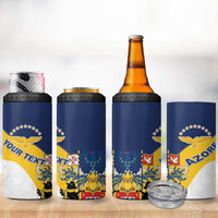 Personalized Azores 4 in 1 Can Cooler Tumbler Antes Morrer Livres Que Em Paz Sujeitos