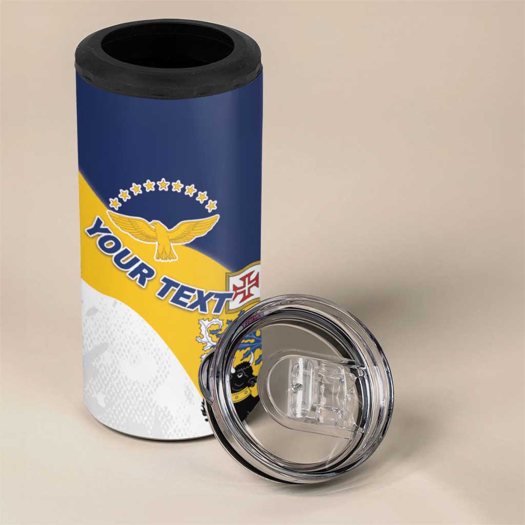 Personalized Azores 4 in 1 Can Cooler Tumbler Antes Morrer Livres Que Em Paz Sujeitos