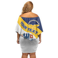 Personalized Azores Family Matching Off Shoulder Short Dress and Hawaiian Shirt Antes Morrer Livres Que Em Paz Sujeitos