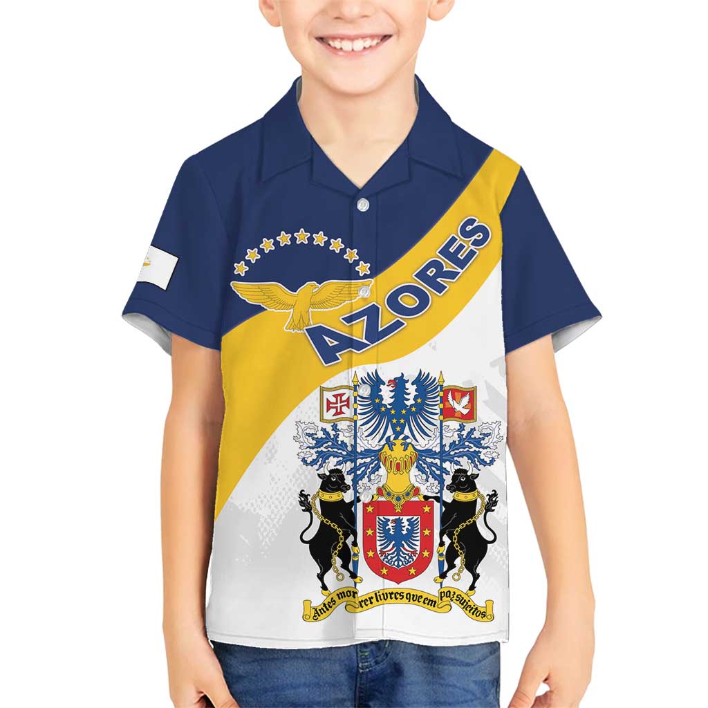 Personalized Azores Family Matching Summer Maxi Dress and Hawaiian Shirt Antes Morrer Livres Que Em Paz Sujeitos