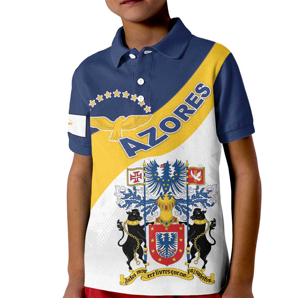 Personalized Azores Kid Polo Shirt Antes Morrer Livres Que Em Paz Sujeitos