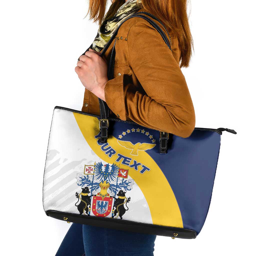 Personalized Azores Leather Tote Bag Antes Morrer Livres Que Em Paz Sujeitos