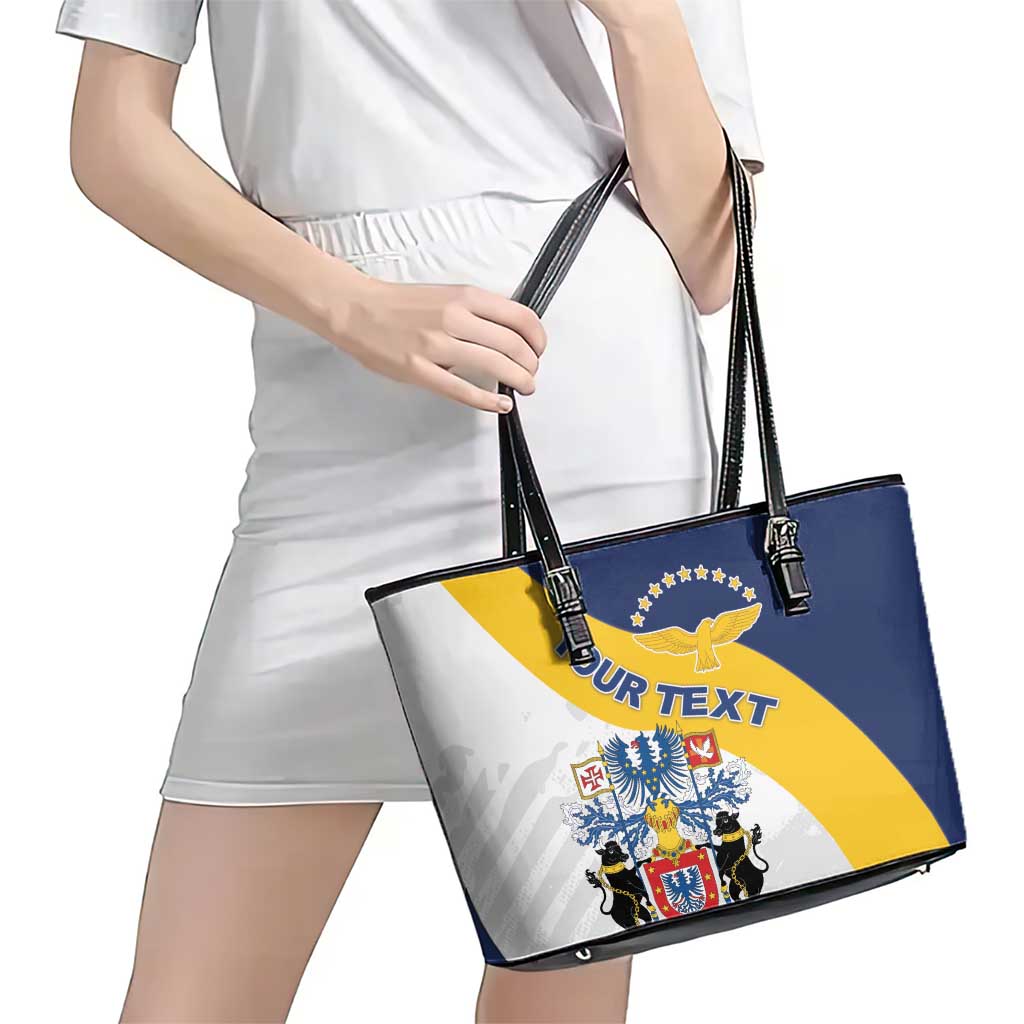 Personalized Azores Leather Tote Bag Antes Morrer Livres Que Em Paz Sujeitos