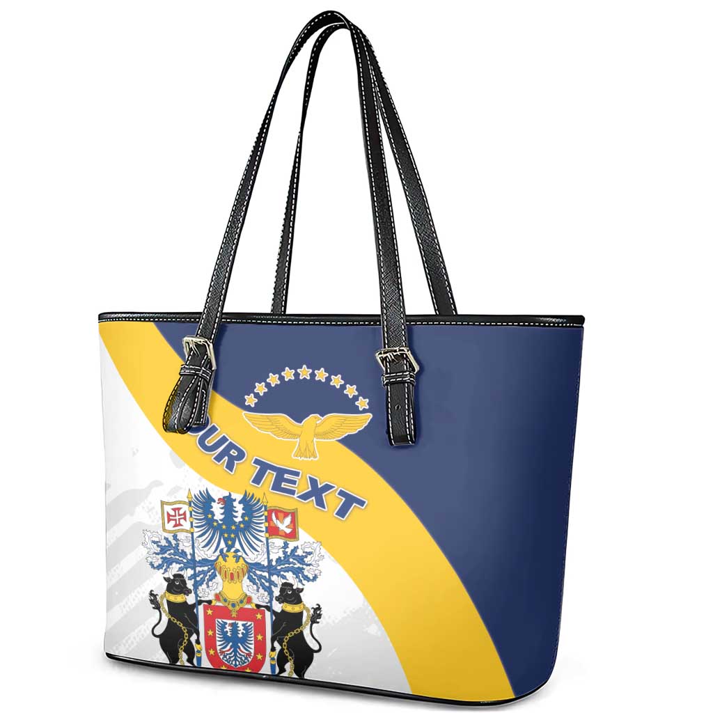 Personalized Azores Leather Tote Bag Antes Morrer Livres Que Em Paz Sujeitos