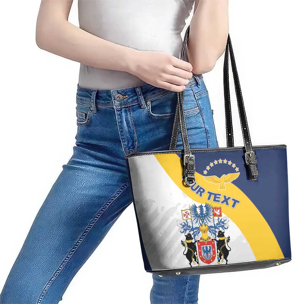 Personalized Azores Leather Tote Bag Antes Morrer Livres Que Em Paz Sujeitos