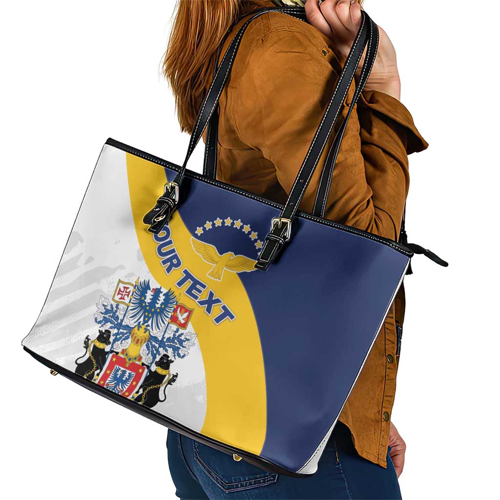 Personalized Azores Leather Tote Bag Antes Morrer Livres Que Em Paz Sujeitos