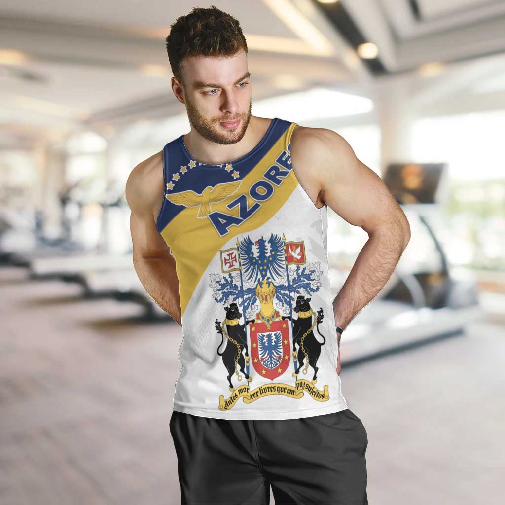 Personalized Azores Men Tank Top Antes Morrer Livres Que Em Paz Sujeitos