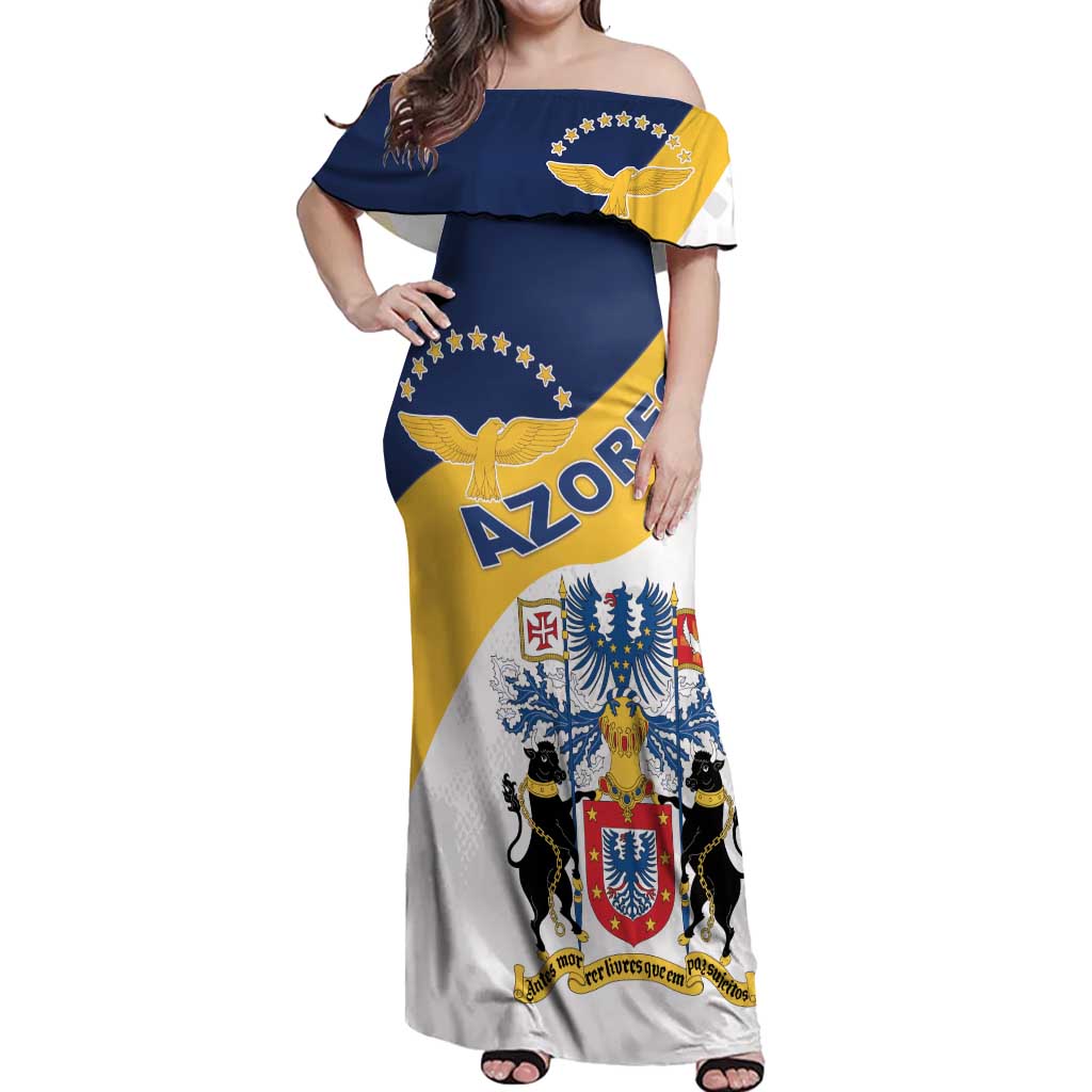 Personalized Azores Off Shoulder Maxi Dress Antes Morrer Livres Que Em Paz Sujeitos