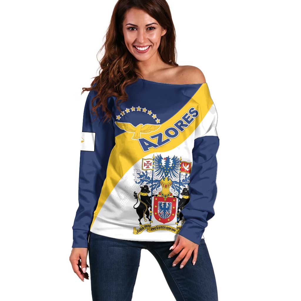 Personalized Azores Off Shoulder Sweater Antes Morrer Livres Que Em Paz Sujeitos
