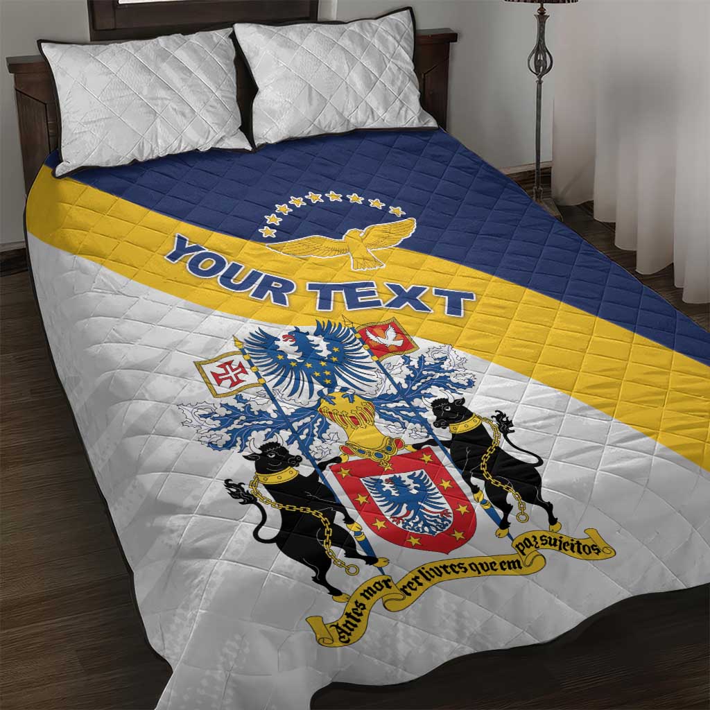 Personalized Azores Quilt Bed Set Antes Morrer Livres Que Em Paz Sujeitos