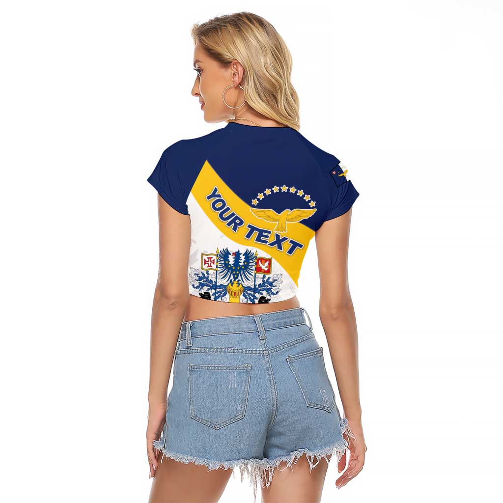 Personalized Azores Raglan Cropped T Shirt Antes Morrer Livres Que Em Paz Sujeitos