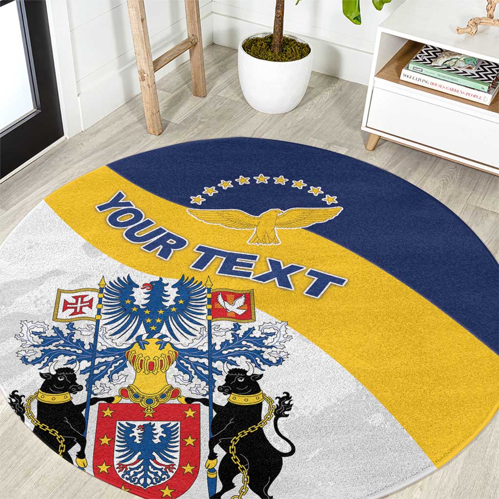 Personalized Azores Round Carpet Antes Morrer Livres Que Em Paz Sujeitos
