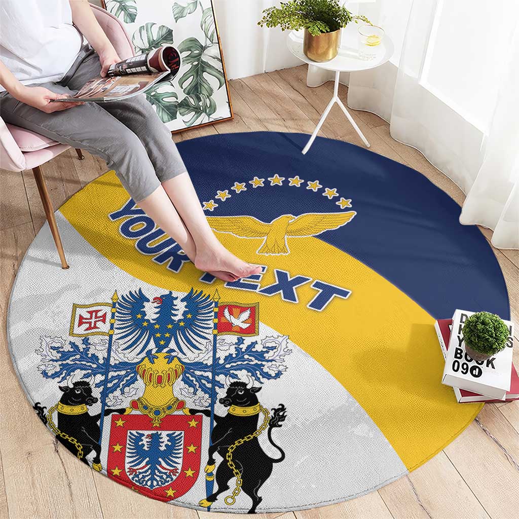 Personalized Azores Round Carpet Antes Morrer Livres Que Em Paz Sujeitos