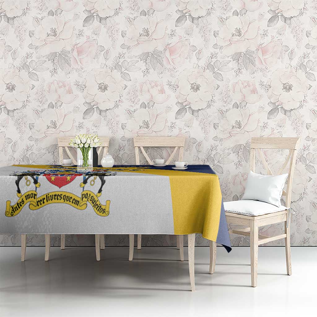 Personalized Azores Tablecloth Antes Morrer Livres Que Em Paz Sujeitos