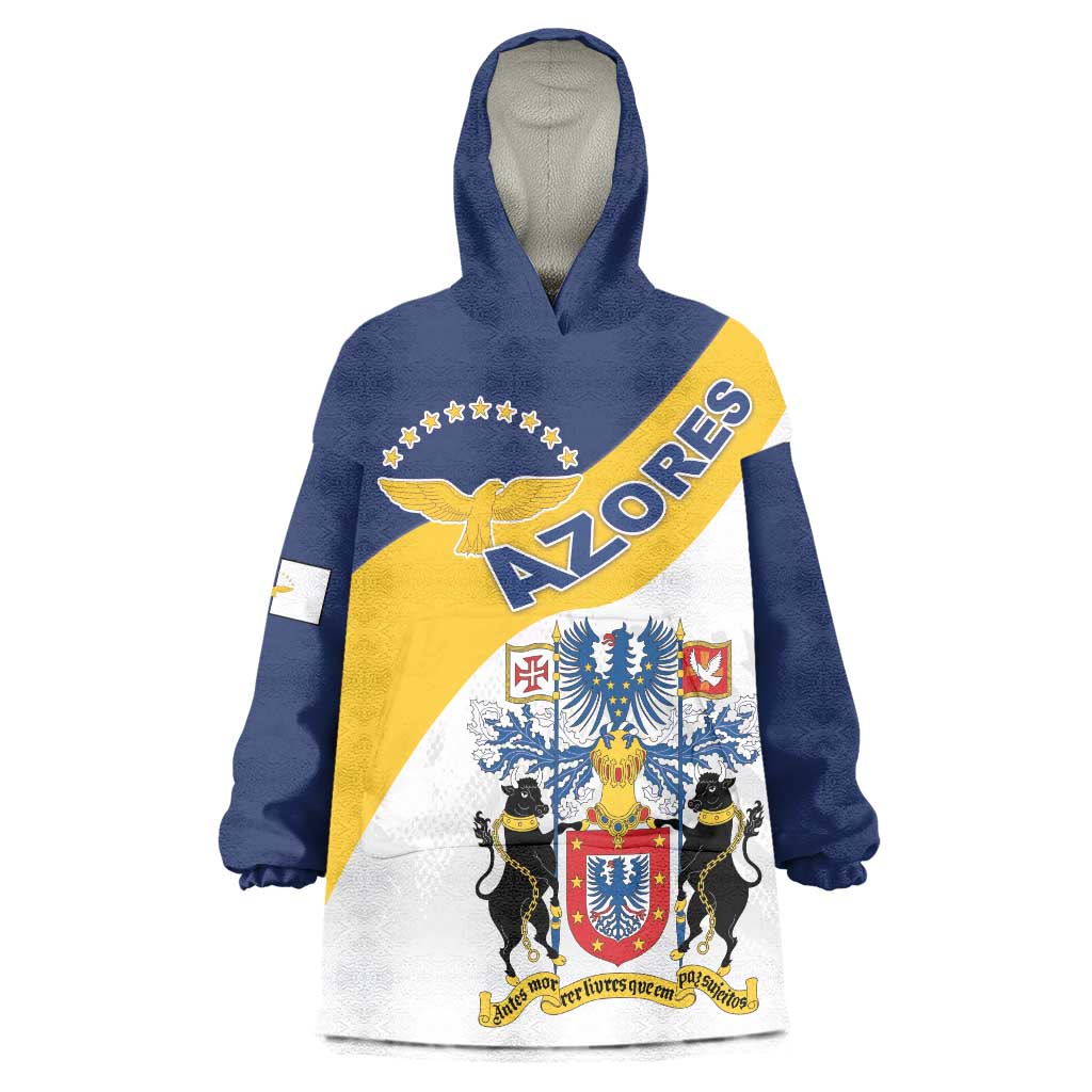 Personalized Azores Wearable Blanket Hoodie Antes Morrer Livres Que Em Paz Sujeitos
