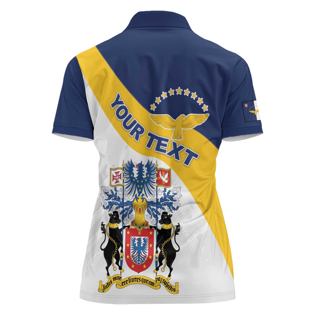 Personalized Azores Women Polo Shirt Antes Morrer Livres Que Em Paz Sujeitos