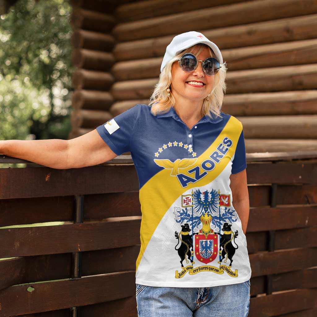 Personalized Azores Women Polo Shirt Antes Morrer Livres Que Em Paz Sujeitos