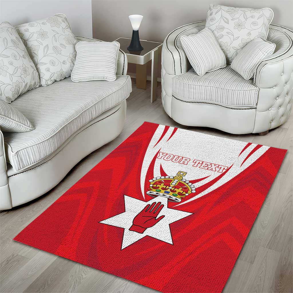 Personalized Northern Ireland Area Rug Coat Of Arms With Map