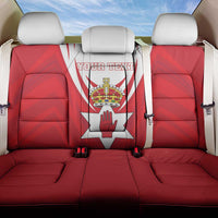 Personalized Northern Ireland Back Car Seat Cover Coat Of Arms With Map
