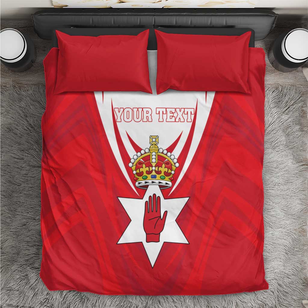 Personalized Northern Ireland Bedding Set Coat Of Arms With Map