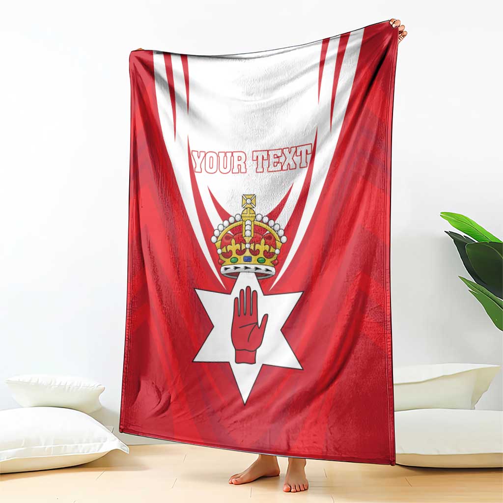 Personalized Northern Ireland Blanket Coat Of Arms With Map