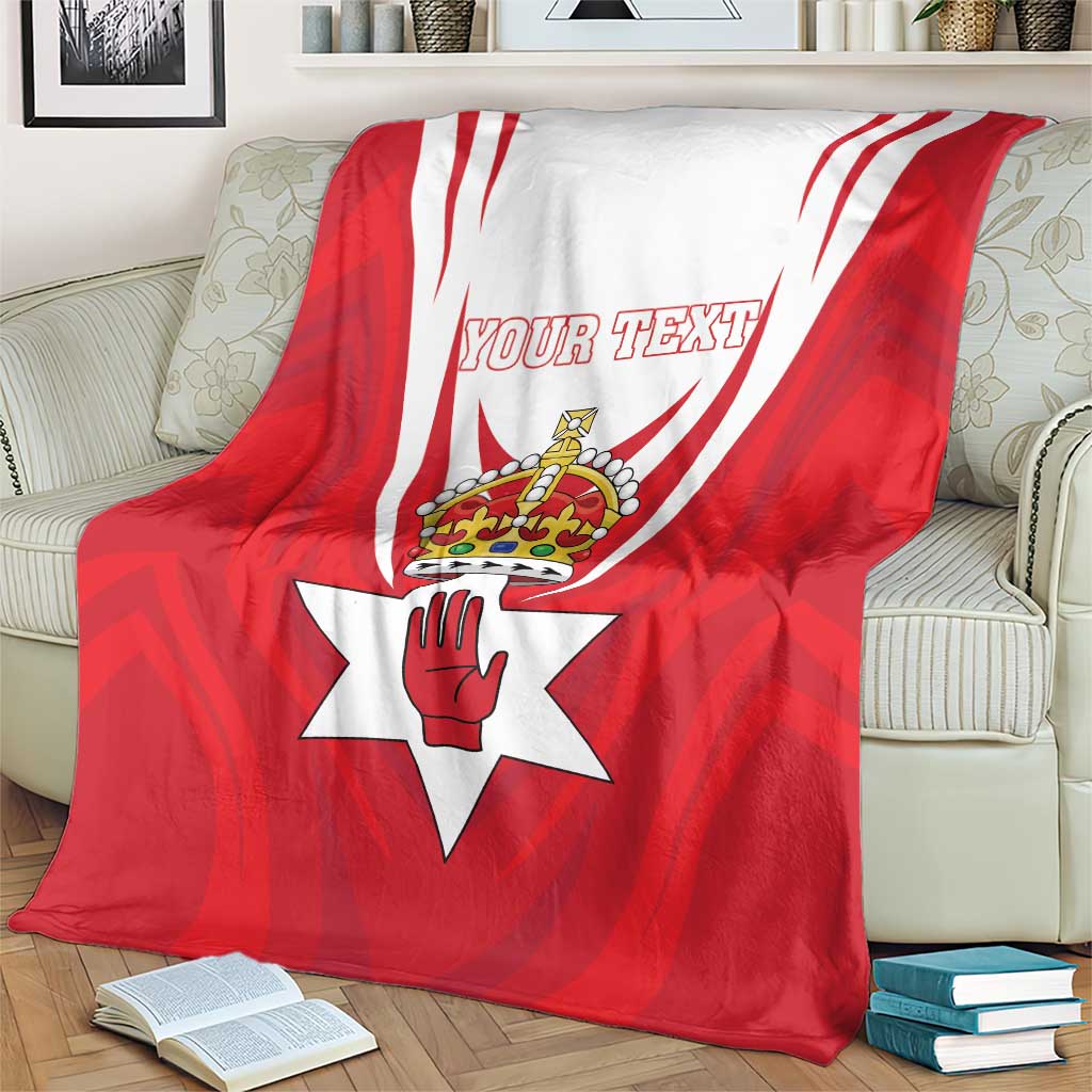 Personalized Northern Ireland Blanket Coat Of Arms With Map