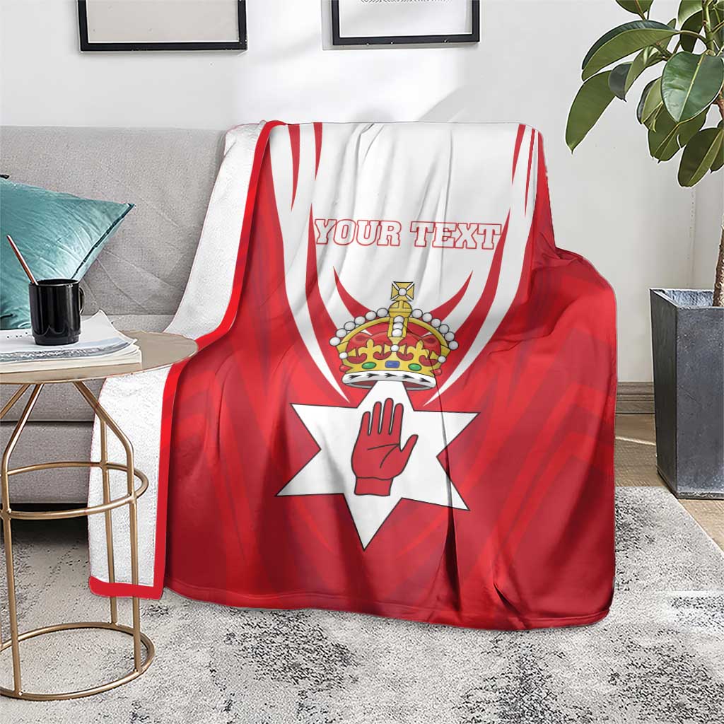 Personalized Northern Ireland Blanket Coat Of Arms With Map